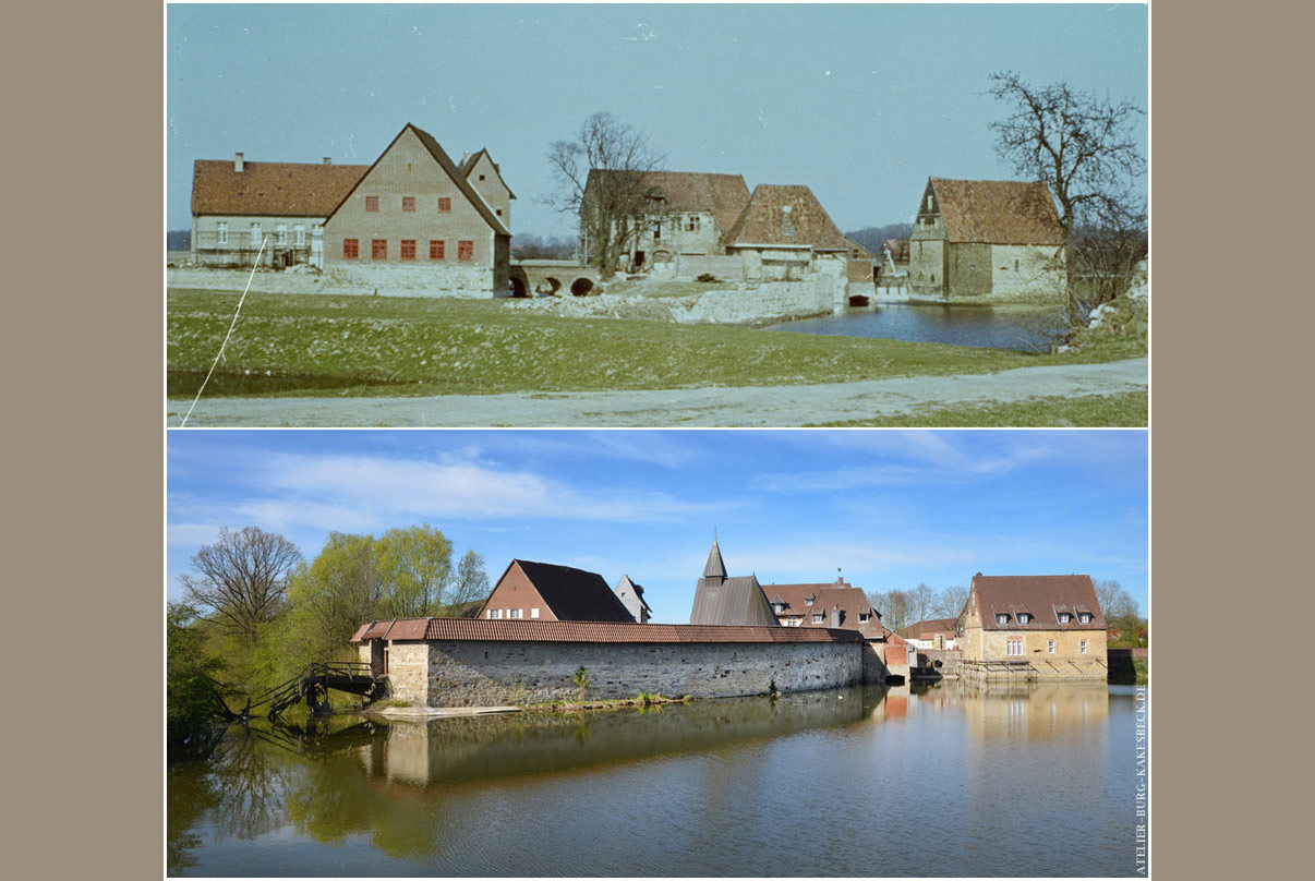 Burg Kakesbeck Damals und Heute