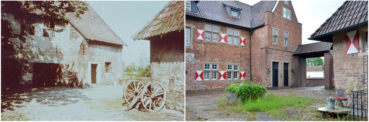 Burg Kakesbeck Damals und Heute