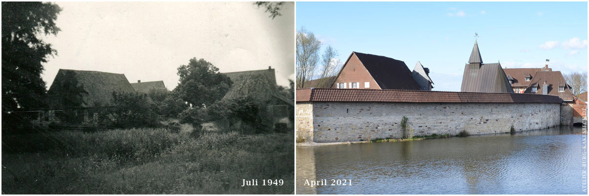 Burg Kakesbeck Damals und Heute