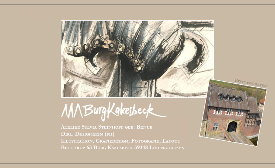 Sylvia Steinhoff - Grafik Design - Illustration - Burg Kakesbeck - Lüdinghausen