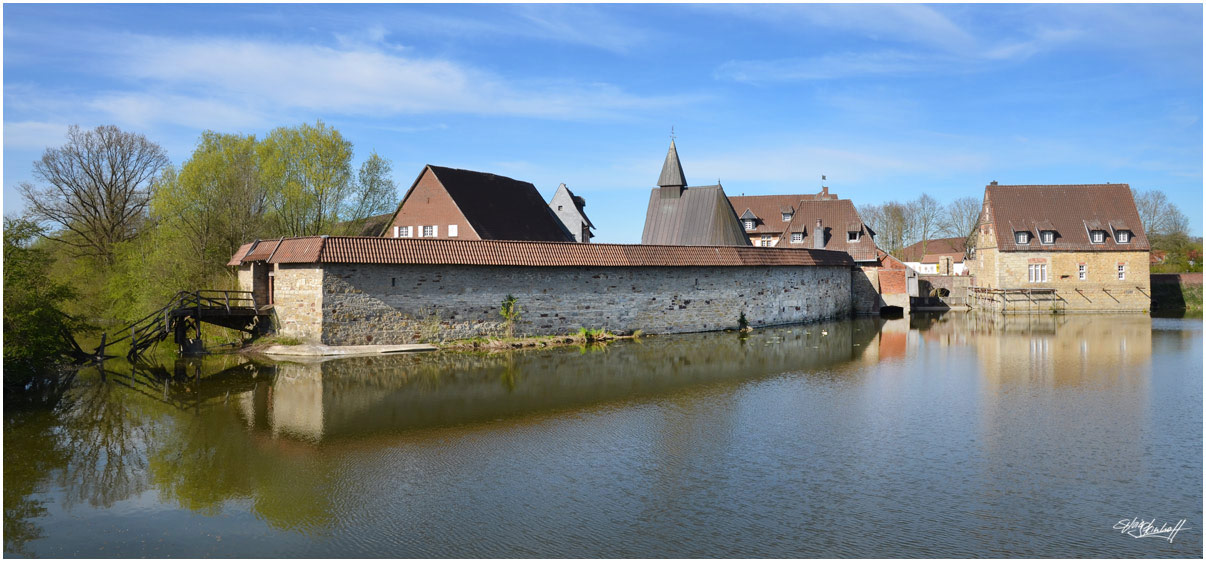 Burganlage Kakesbeck, Ansicht von Süden