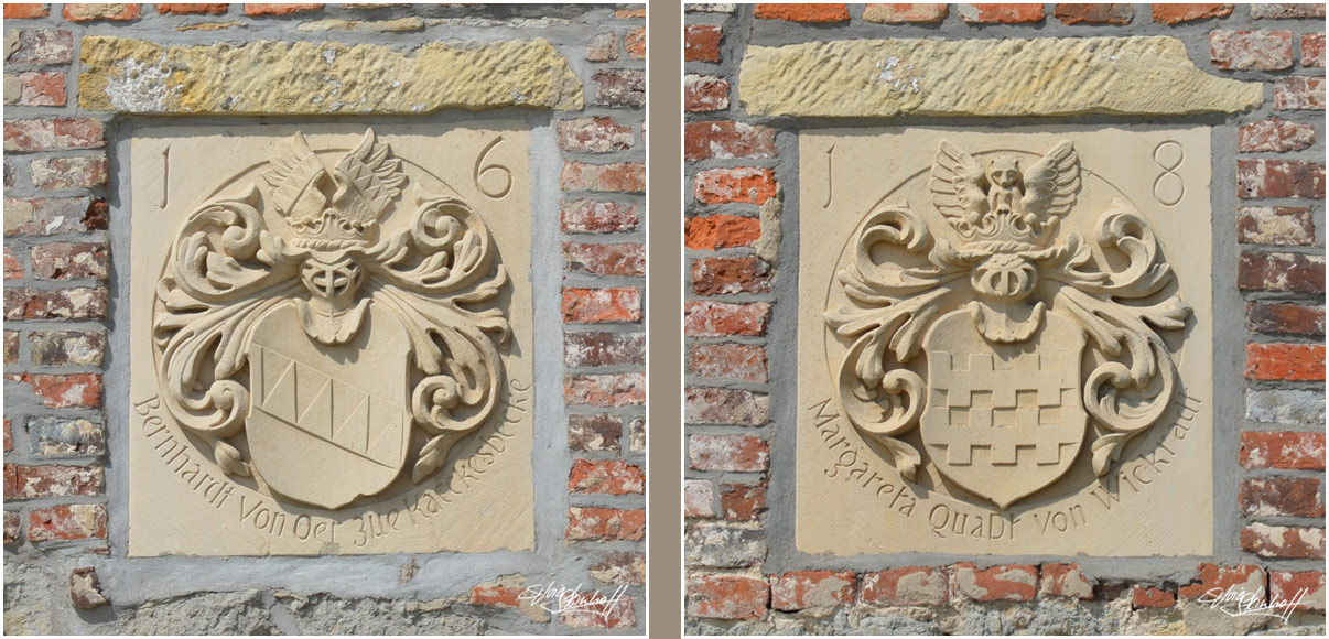 Wappen am Osttor der Burg Kakesbeck