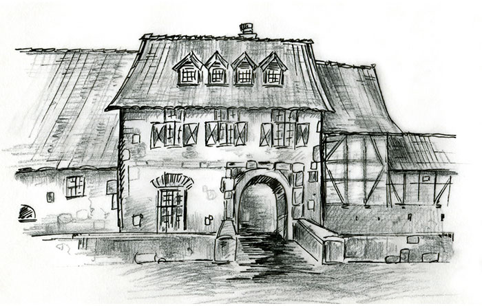 Badezimmer auf der Horrorburg